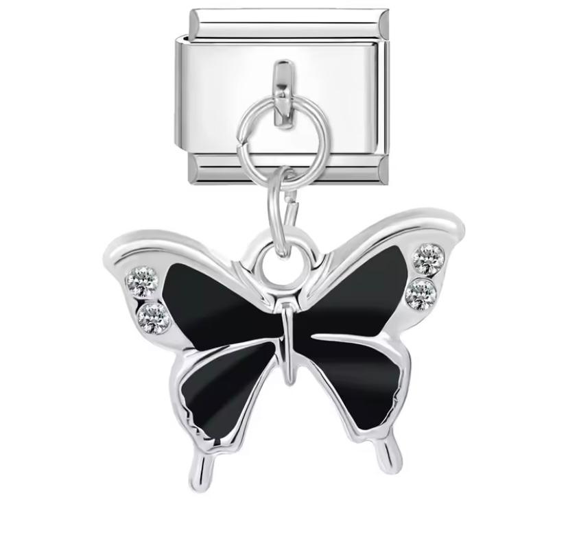 Charm Black Butterfly