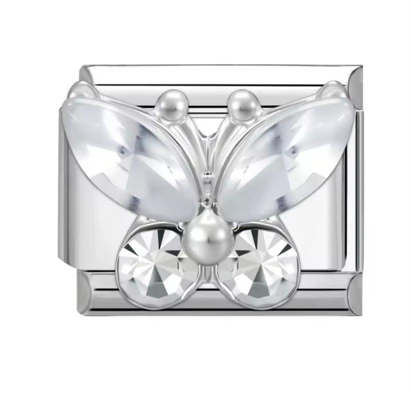 Charm White Butterfly
