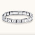 Hearts Italian Charm Bracelet
