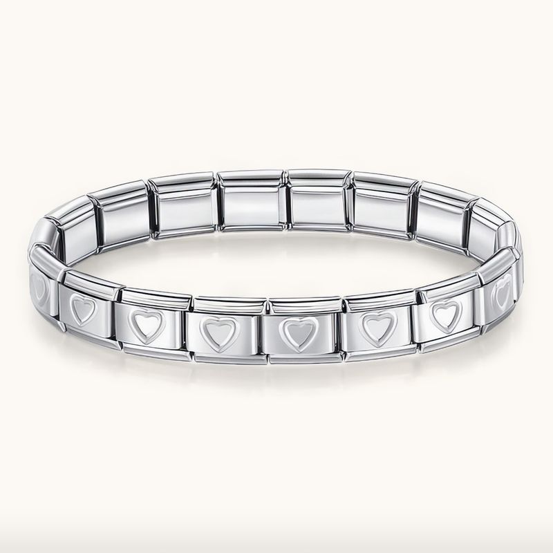 Hearts Italian Charm Bracelet